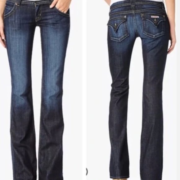 Hudson Signature Bootcut Blue Jeans Size 31 Flap Pickey RN 107906 CA# 00635 - Picture 1 of 8
